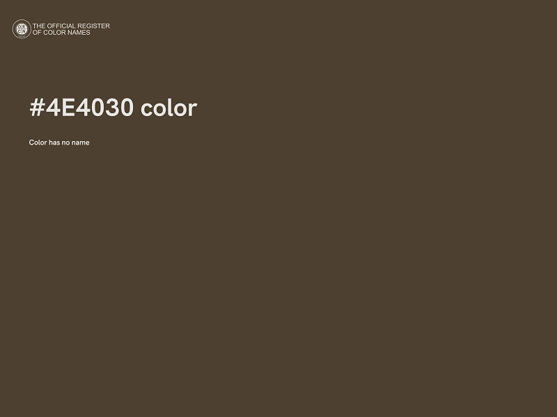 #4E4030 color image