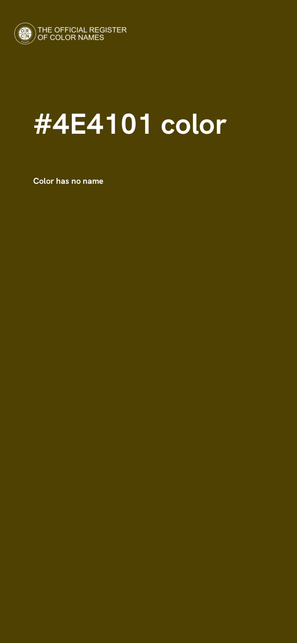 #4E4101 color image