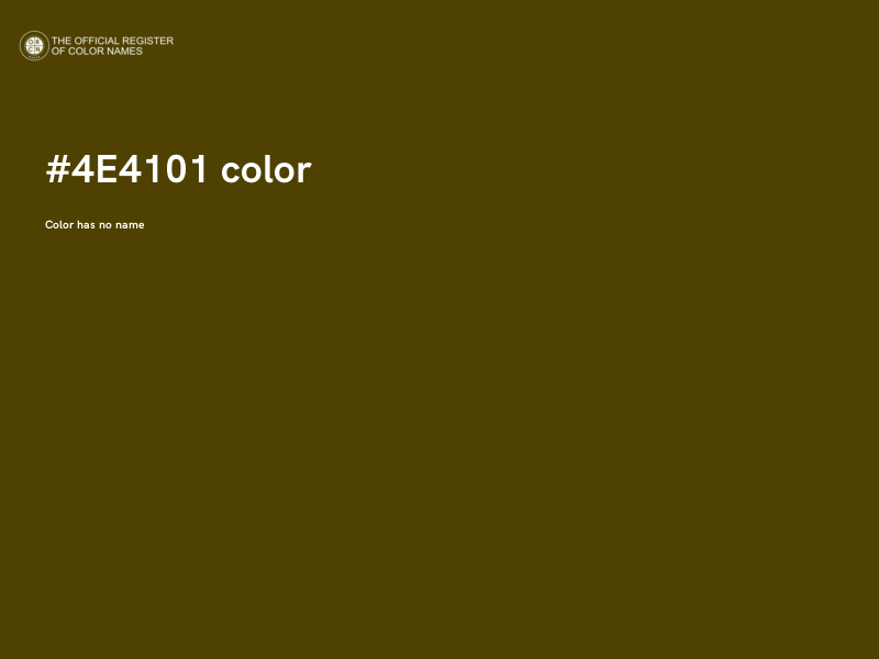#4E4101 color image