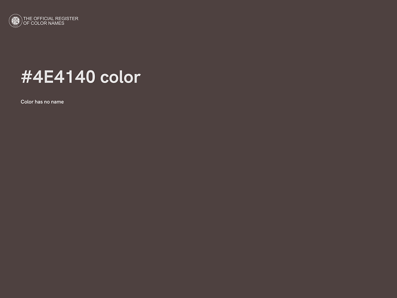 #4E4140 color image