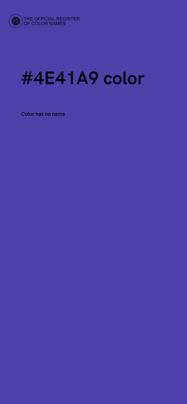 #4E41A9 color image