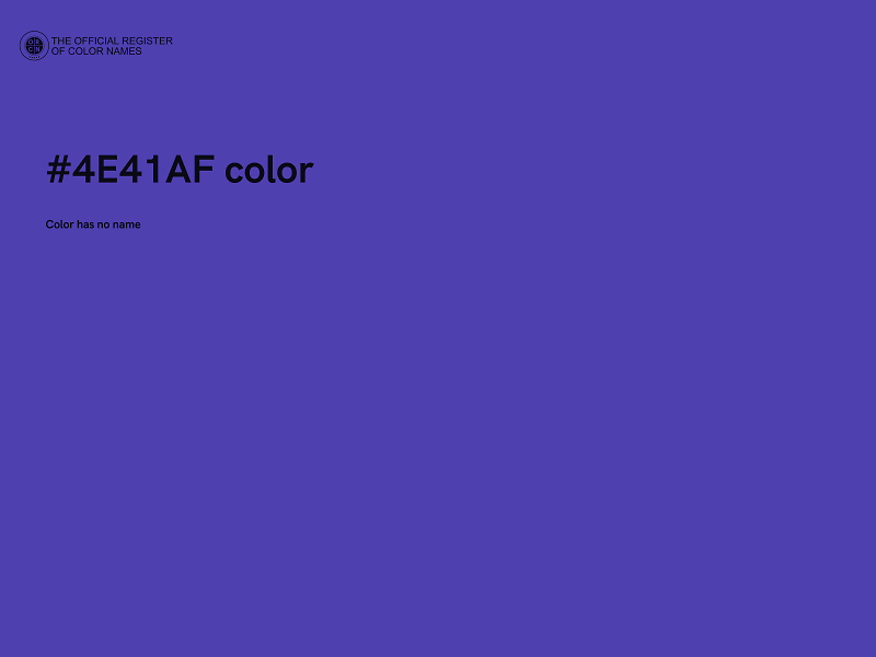 #4E41AF color image