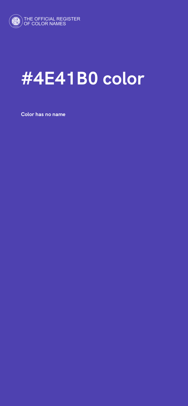 #4E41B0 color image