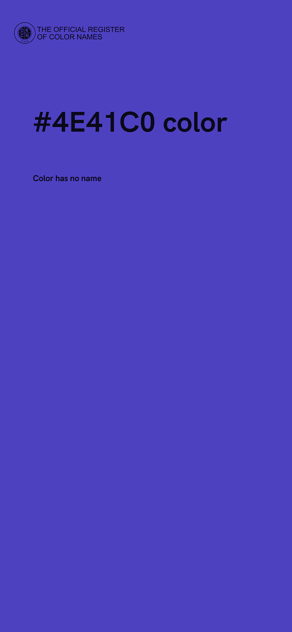 #4E41C0 color image