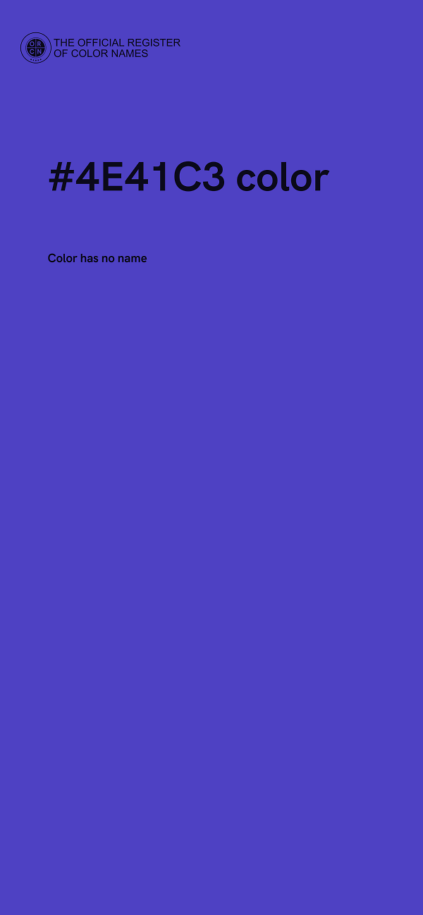 #4E41C3 color image