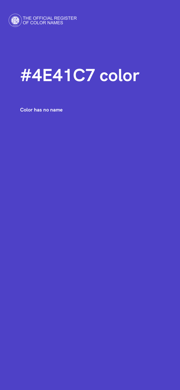 #4E41C7 color image