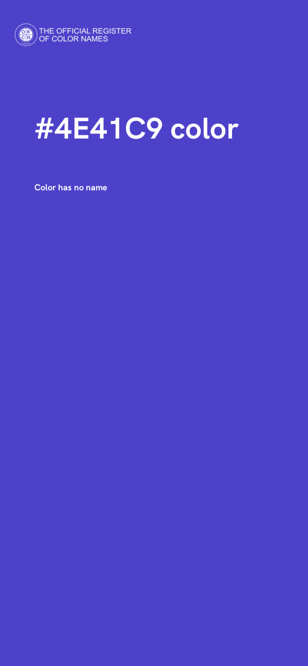 #4E41C9 color image