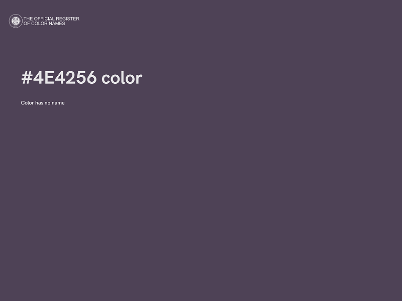 #4E4256 color image