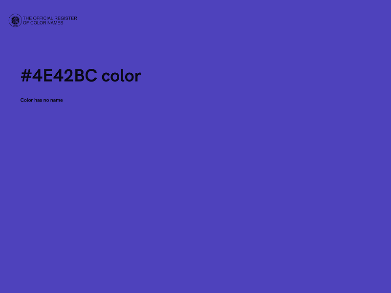 #4E42BC color image