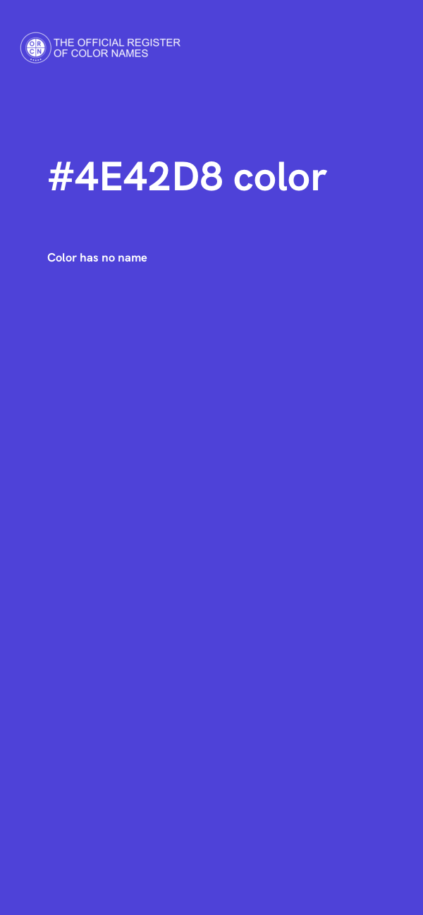 #4E42D8 color image