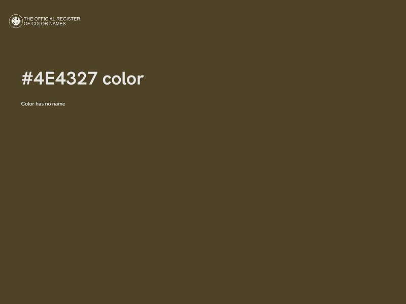 #4E4327 color image