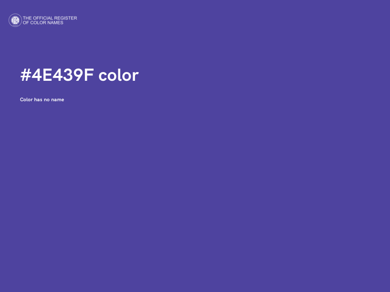 #4E439F color image