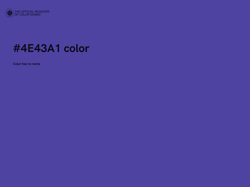 #4E43A1 color image