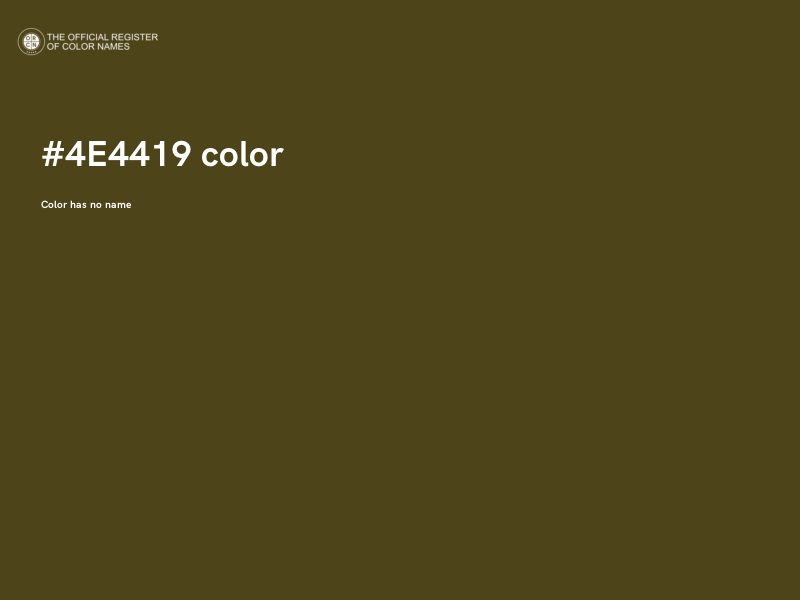 #4E4419 color image