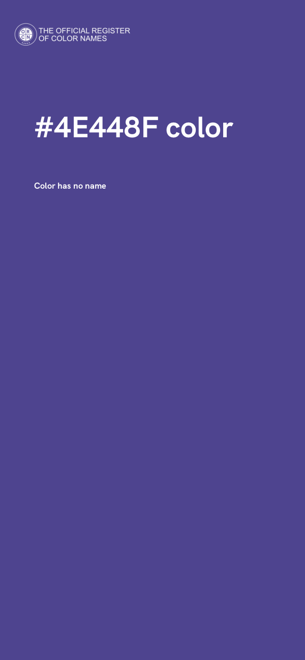 #4E448F color image