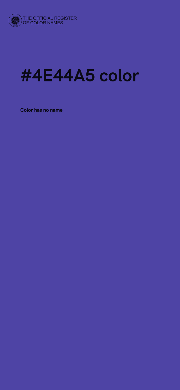 #4E44A5 color image