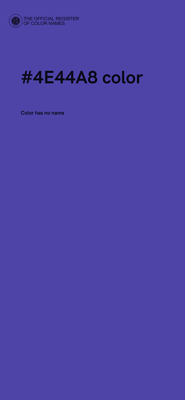 #4E44A8 color image