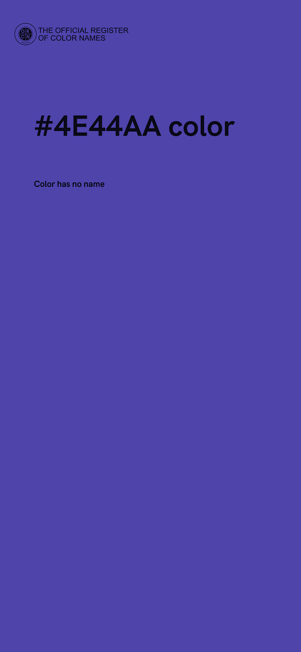 #4E44AA color image
