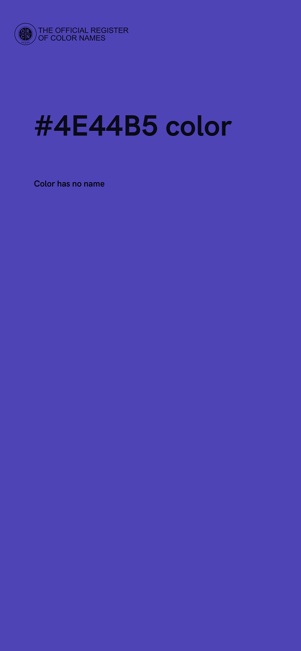 #4E44B5 color image