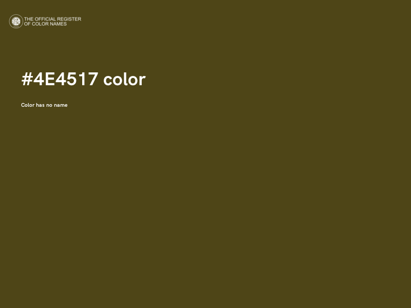 #4E4517 color image