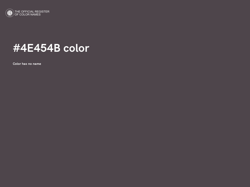 #4E454B color image