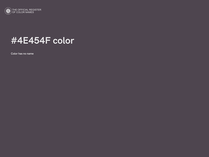 #4E454F color image