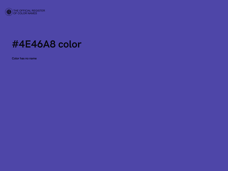 #4E46A8 color image