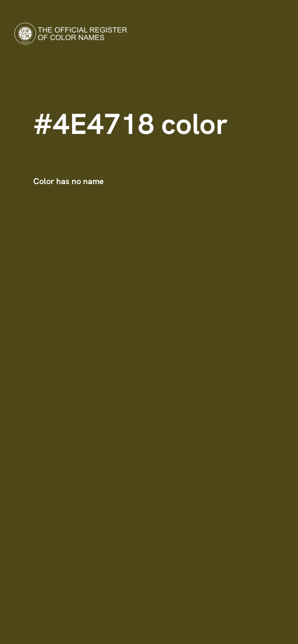 #4E4718 color image
