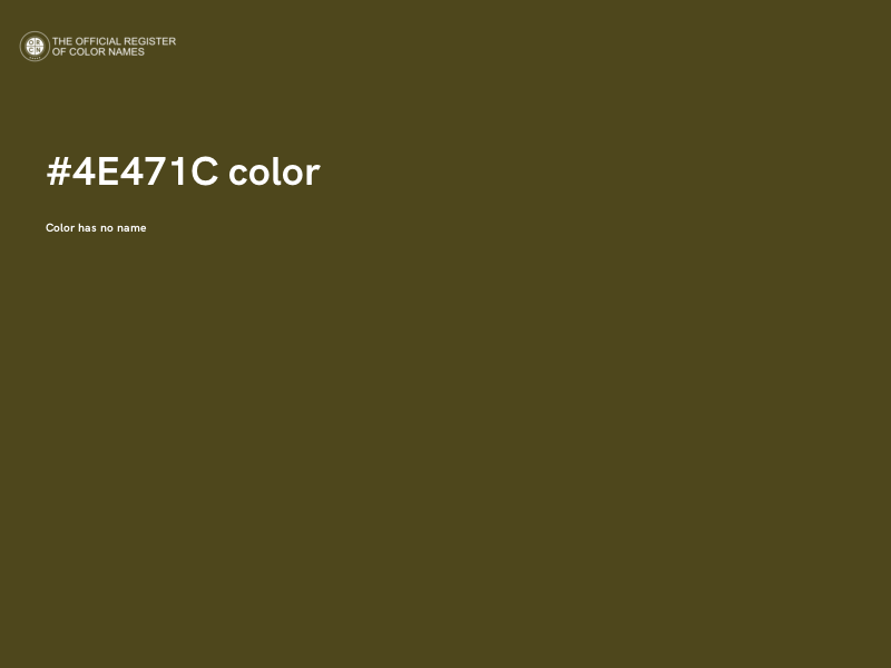 #4E471C color image