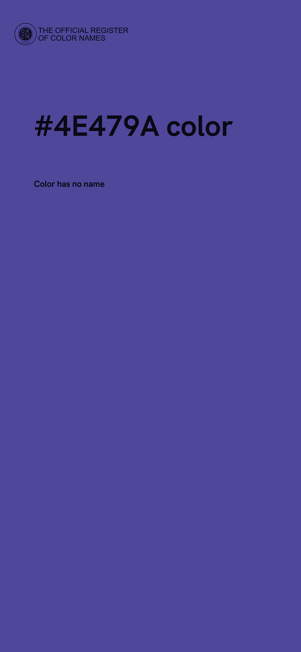 #4E479A color image