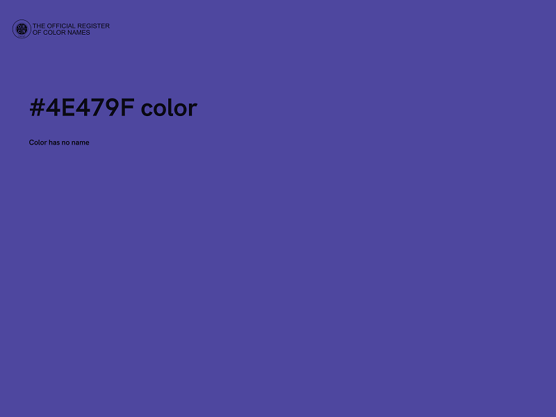 #4E479F color image