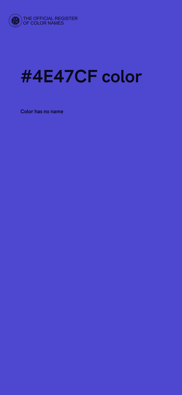 #4E47CF color image
