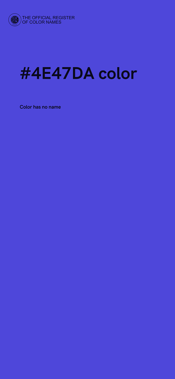 #4E47DA color image