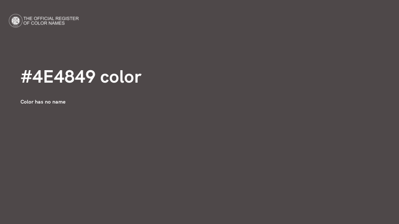 #4E4849 color image