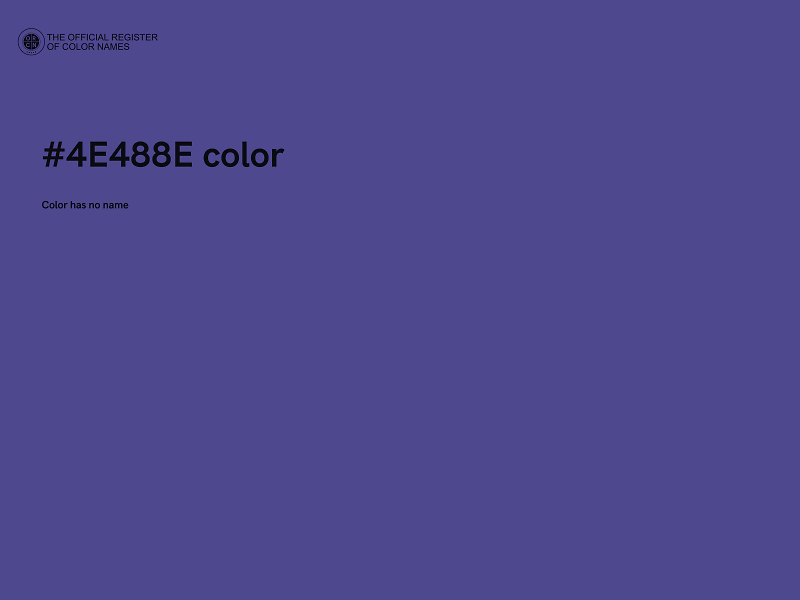 #4E488E color image