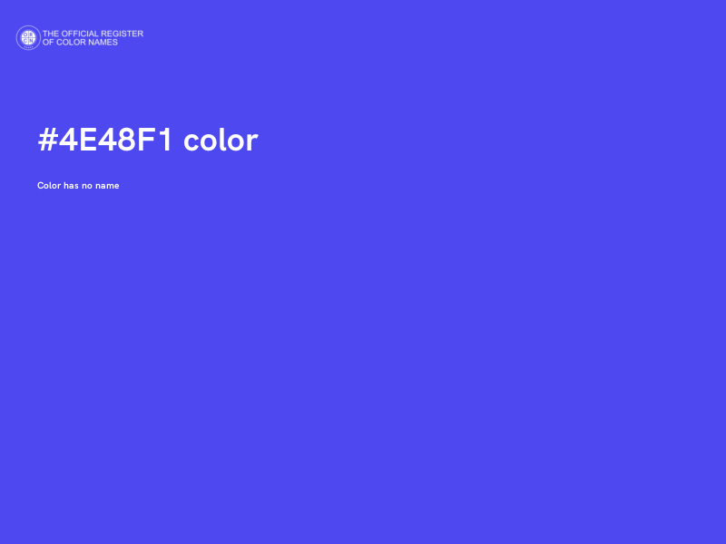 #4E48F1 color image
