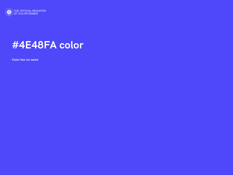 #4E48FA color image