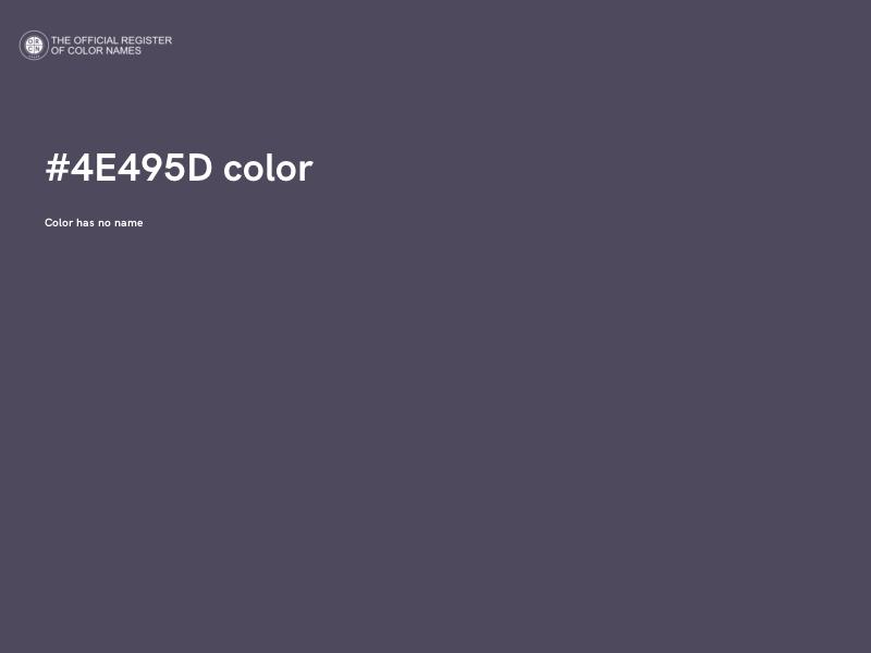 #4E495D color image