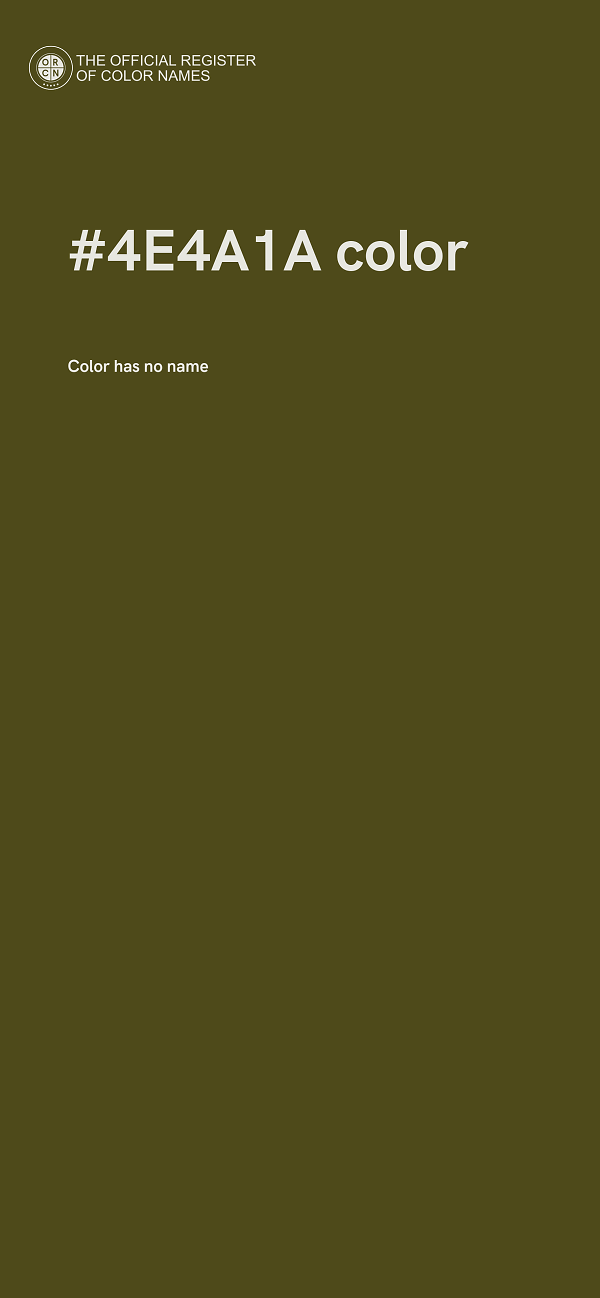 #4E4A1A color image