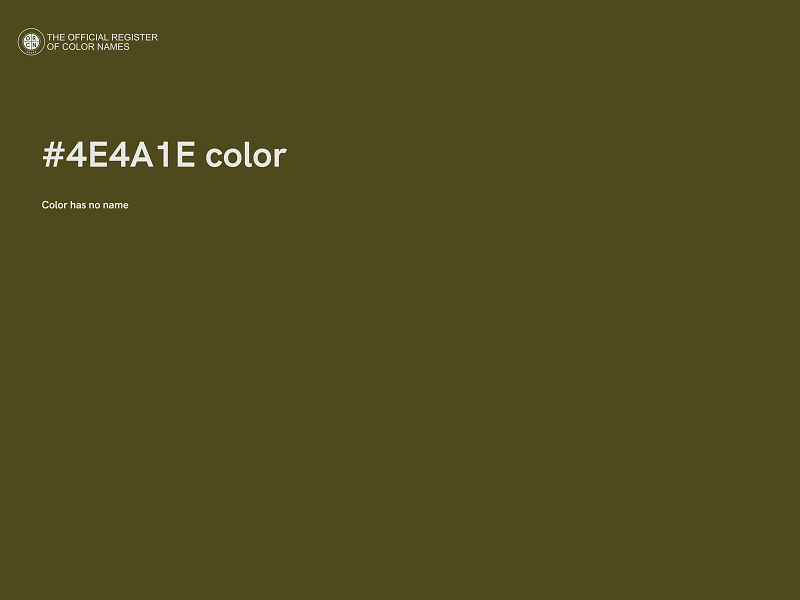 #4E4A1E color image