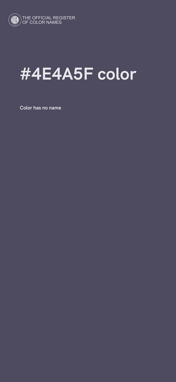 #4E4A5F color image