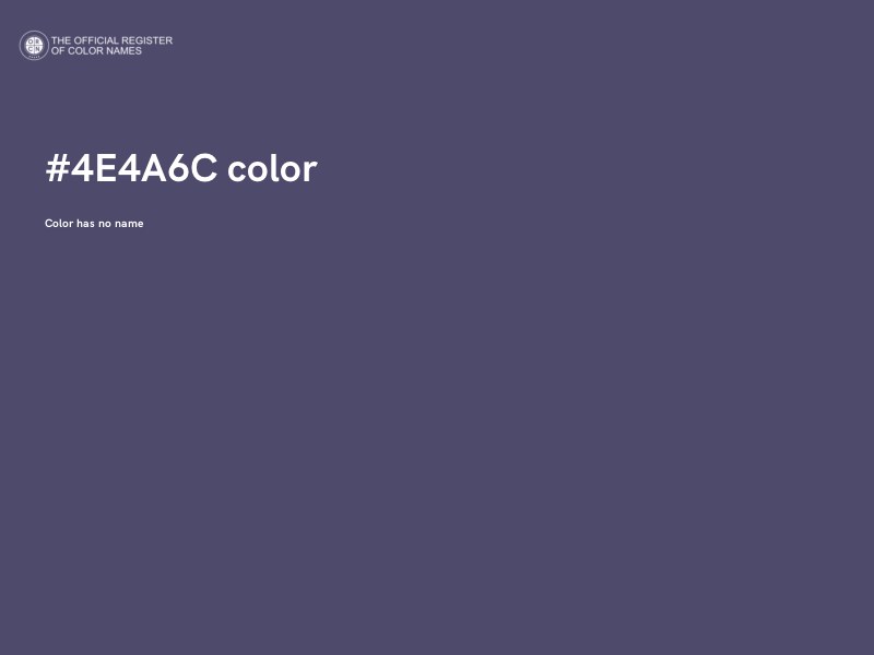 #4E4A6C color image