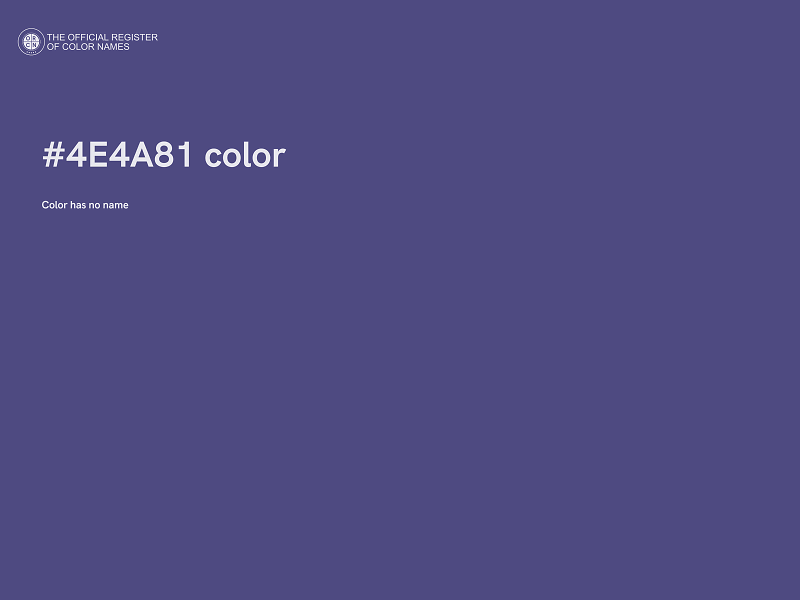 #4E4A81 color image
