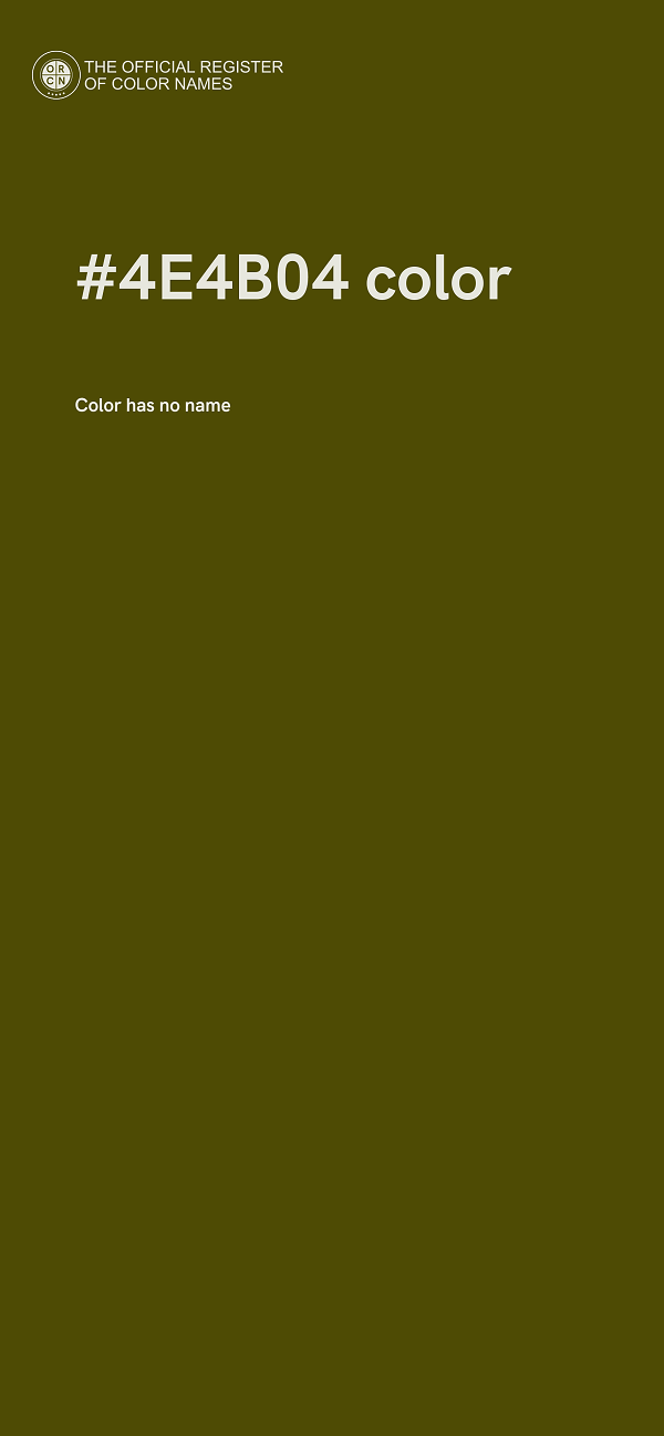 #4E4B04 color image