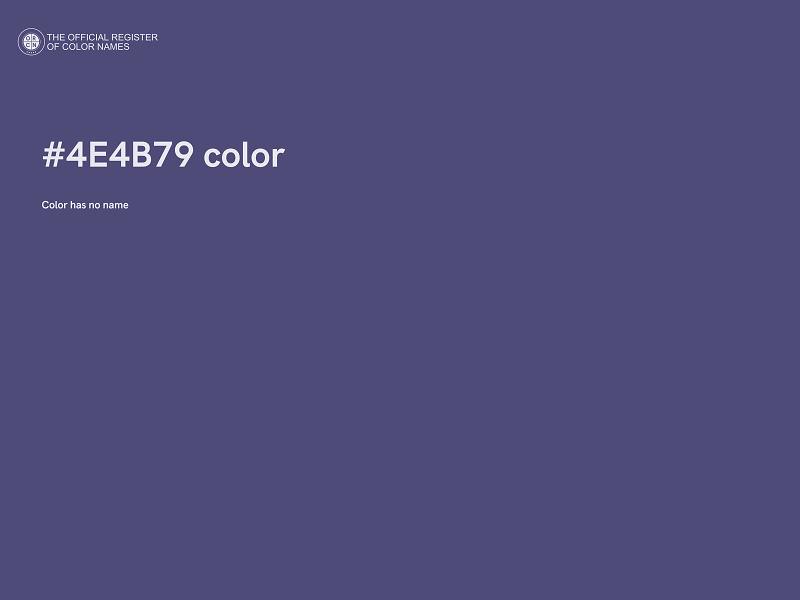#4E4B79 color image