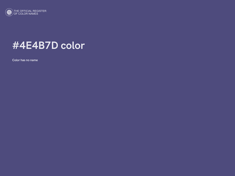 #4E4B7D color image