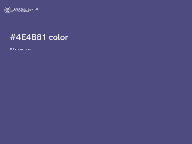 #4E4B81 color image