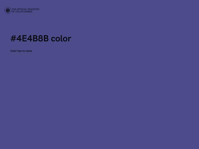 #4E4B8B color image