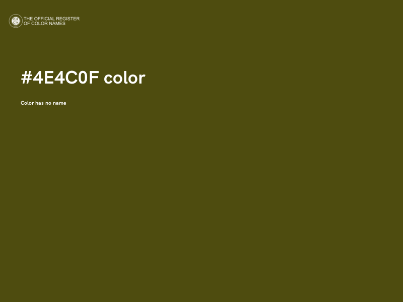 #4E4C0F color image