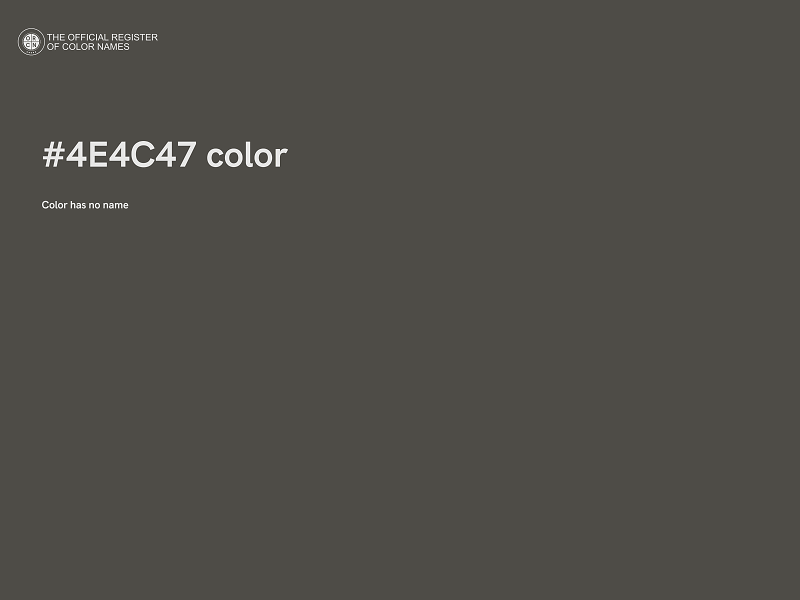 #4E4C47 color image